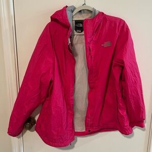 Pink North Face Rain Jacket